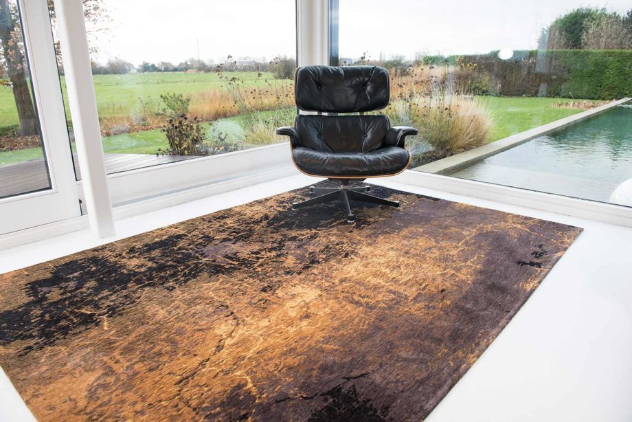Louis De Poortere rug LX 8618 Mad Men Cracks Deep Mine interior