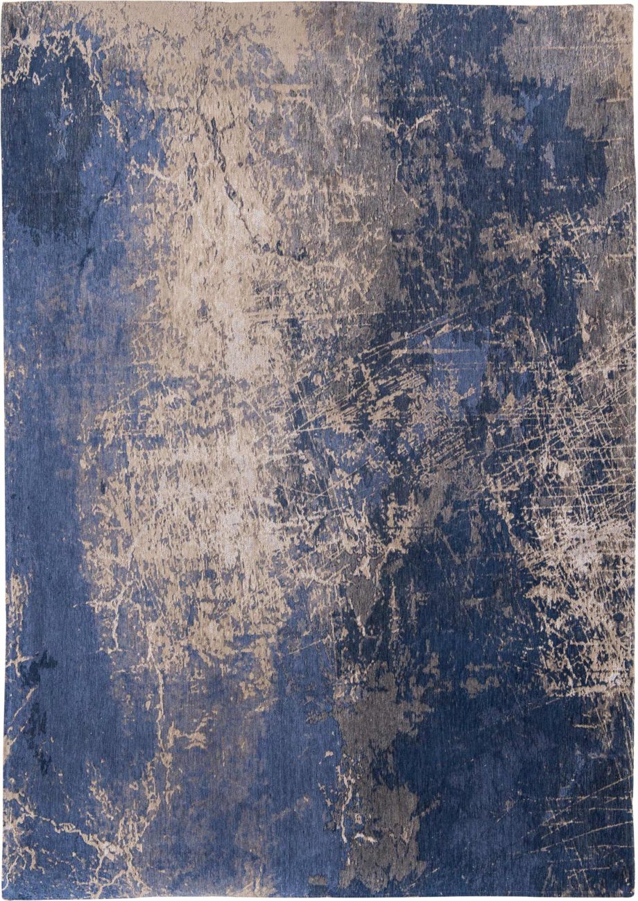 Louis De Poortere rug LX 8629 Mad Men Cracks Abyss Blue