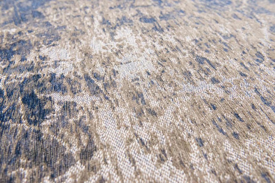 Louis De Poortere rug LX 8629 Mad Men Cracks Abyss Blue zoom 2