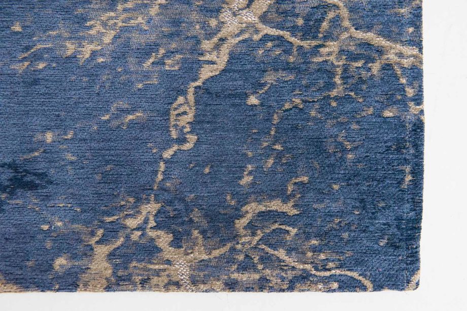 Louis De Poortere rug LX 8629 Mad Men Cracks Abyss Blue zoom 3