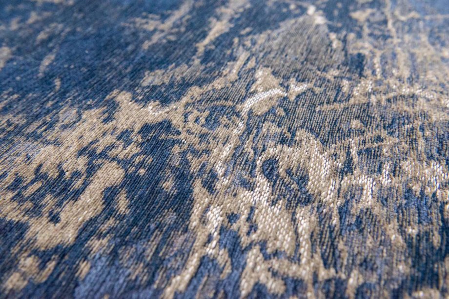 Louis De Poortere rug LX 8629 Mad Men Cracks Abyss Blue zoom