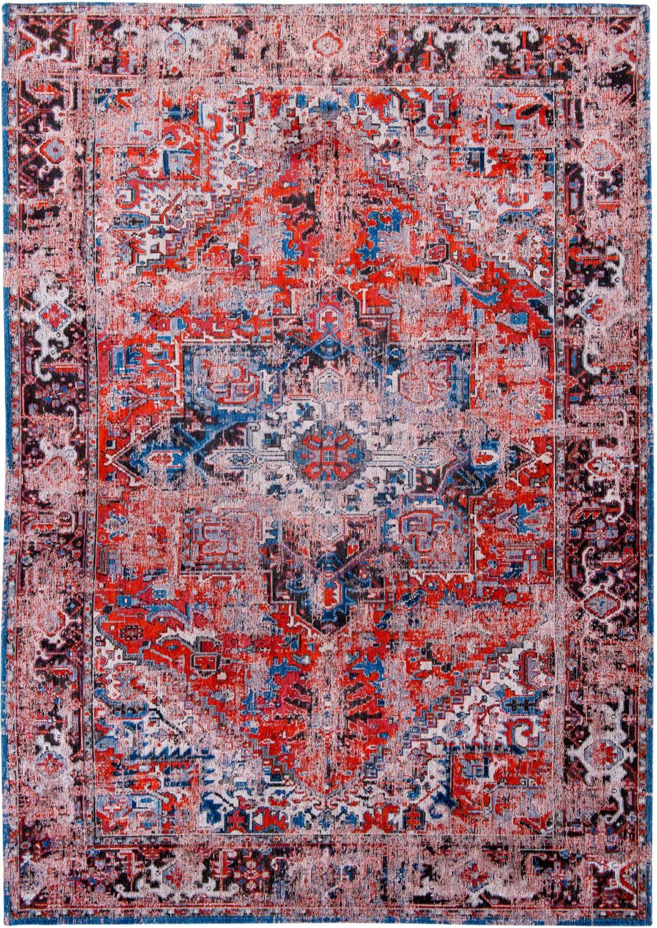 Louis De Poortere rug LX 8703 Antiquarian Antique Heriz Classic Brick