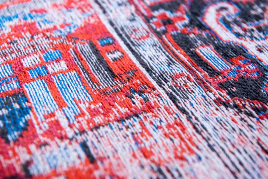 Louis De Poortere rug LX 8703 Antiquarian Antique Heriz Classic Brick zoom