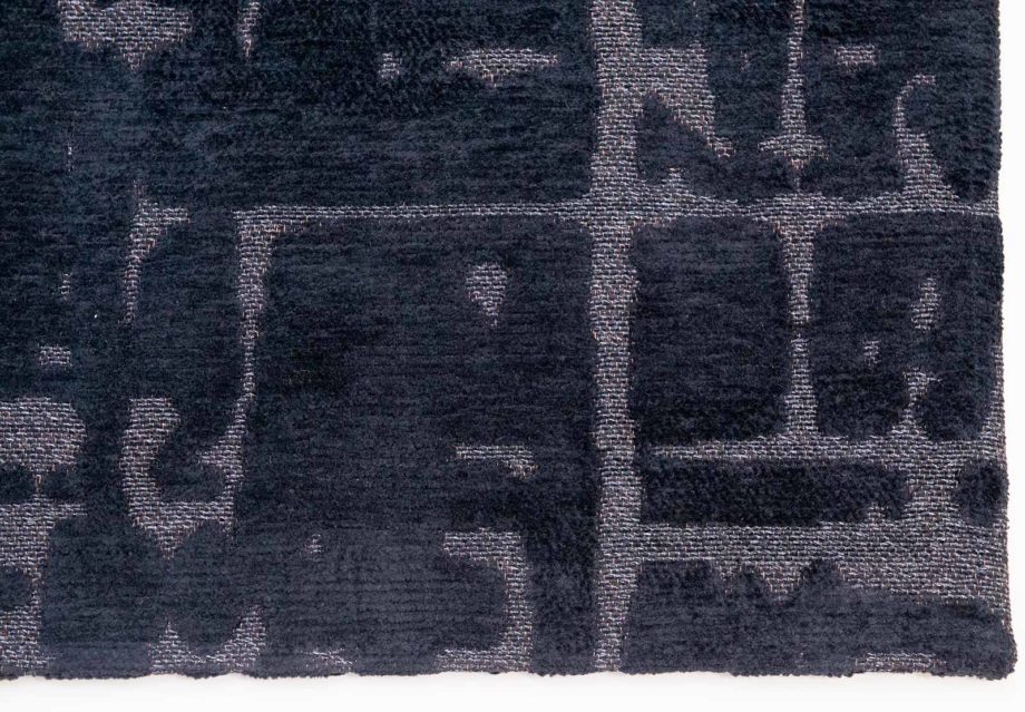 Louis De Poortere rug LX 9200 Structures Baobab Black Water corner