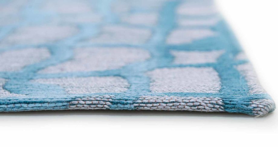 Louis De Poortere rug LX 9203 Mad Men Dedalo Blue Marine side