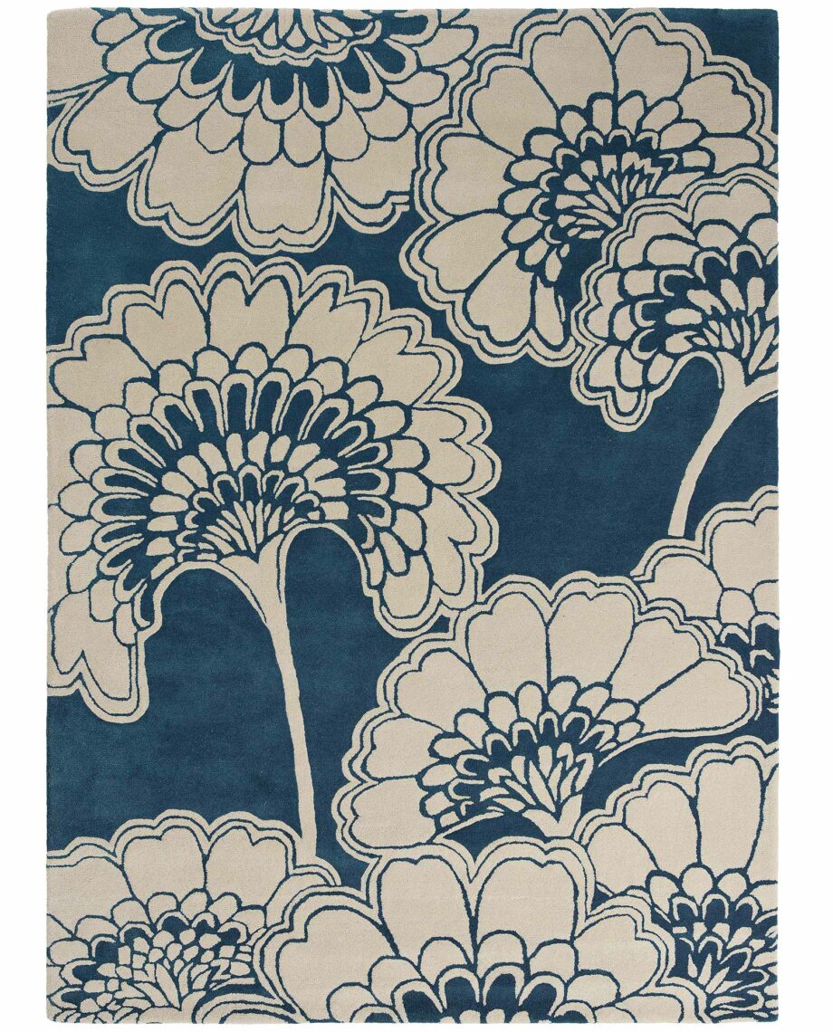 Florence Broadhurst Japanese Floral Midnight 039708