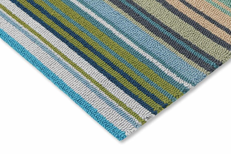 Harlequin Outdoor Spectro Stripes Emerald Marine Rust 442108 E