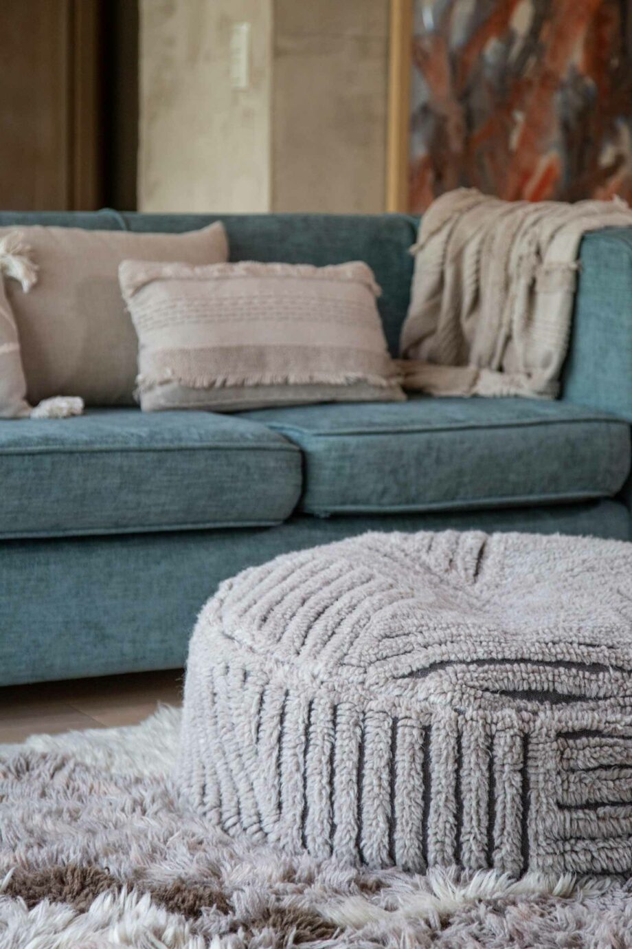 Lorena Canals Woolable Pouffe Fields WO P FIELDS 7