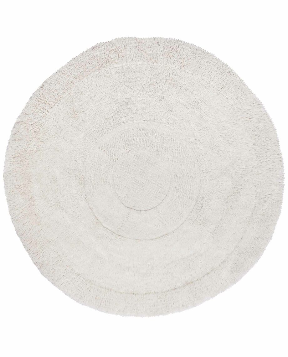 Lorena Canals Woolable Rug Arctic Circle Sheep White Round WO ARCTIC WH 1