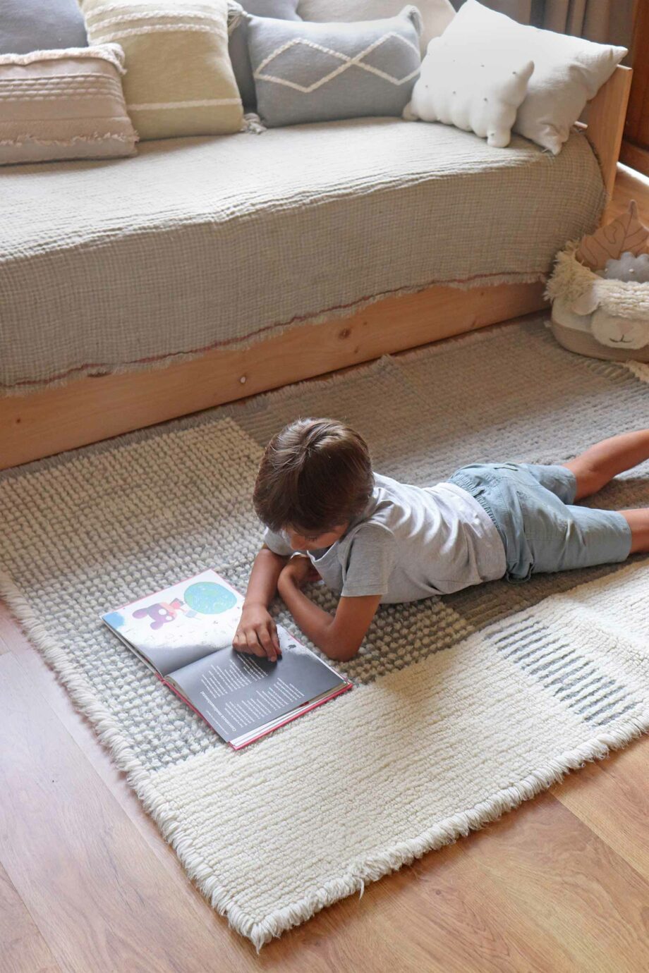 Lorena Canals Woolable Rug Kaia Smoke Blue WO KAIA BL 12