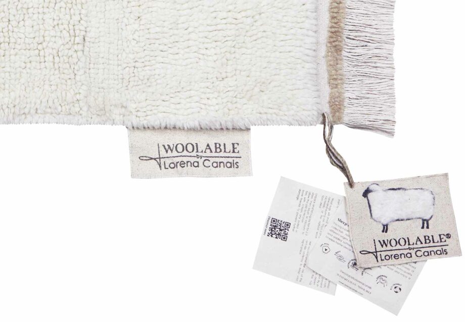 Lorena Canals Woolable Rug Steppe Sheep White WO STEPPE WH etiqueta