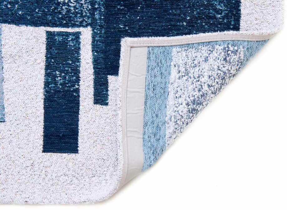 Louis De Poortere rug Craft Lucia 9355 Ice Blue back