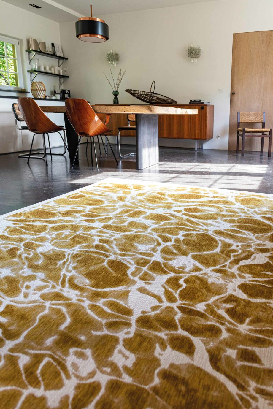 Louis De Poortere rug Meditation Swim 9349 Saffron interior 1