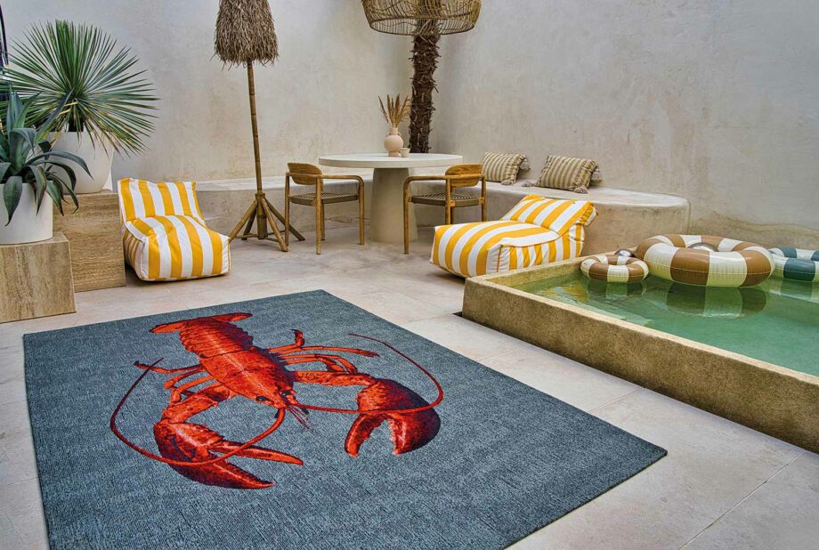 Louis De Poortere rug Pop 9389 Steam Red interior 2