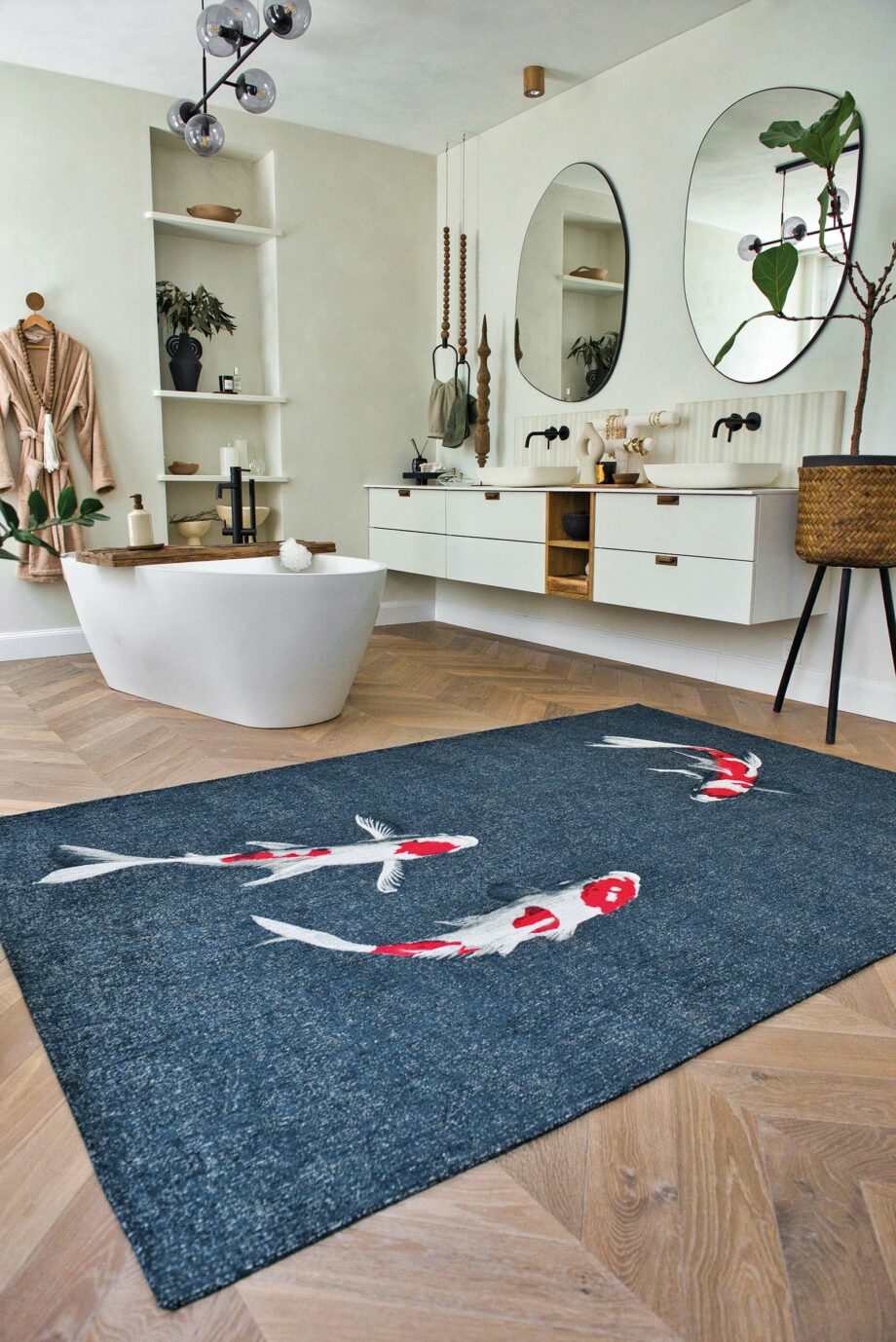 Louis De Poortere rug Pop 9390 Japanese Pond interior 1