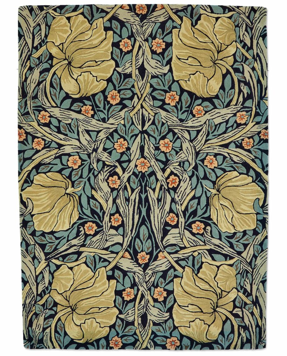 Morris Co Pimpernel Indigo 028818 A