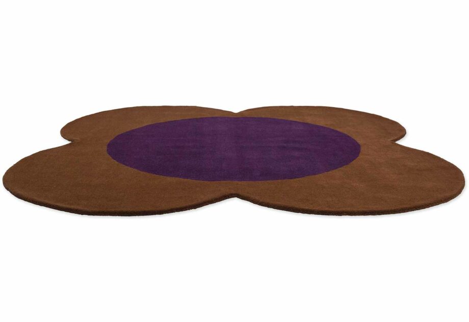 Orla Kiely Flower Spot Chestnut Violet 158401 D
