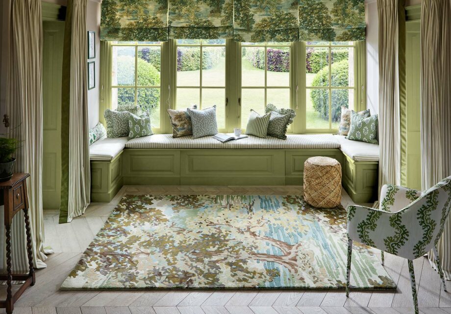 Sanderson Ancient Canopy Fawn Olive Green 146701 interior 1