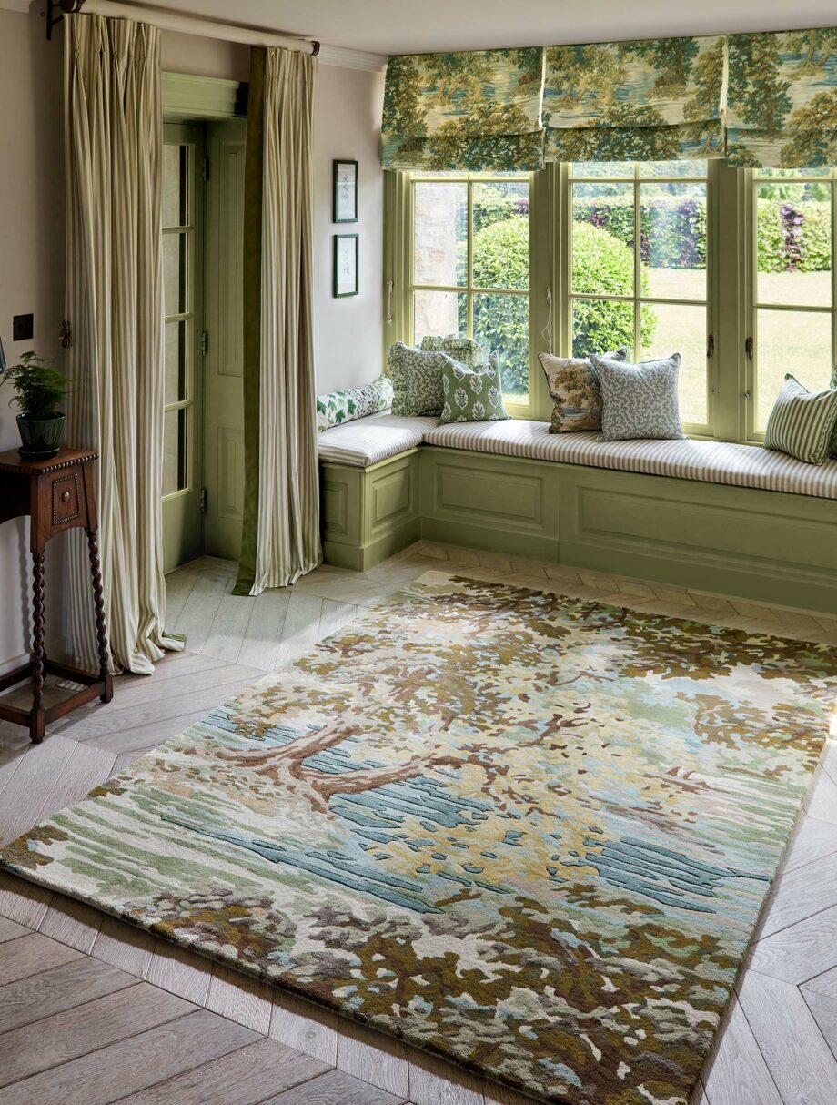 Sanderson Ancient Canopy Fawn Olive Green 146701 interior 4