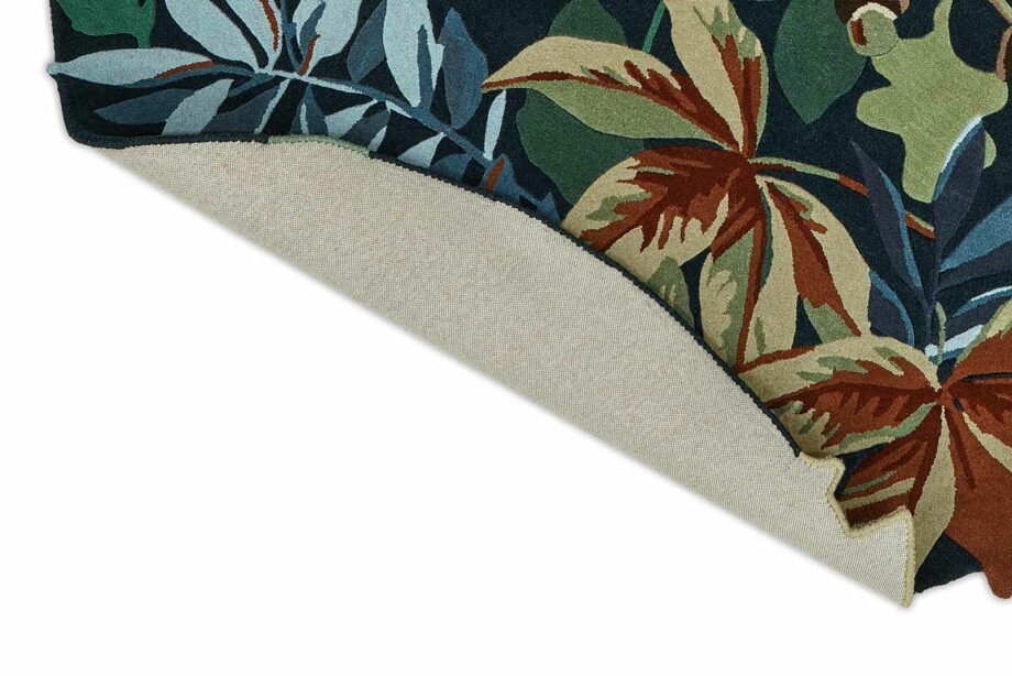 Sanderson Robins Wood Forest Green 146508 F round