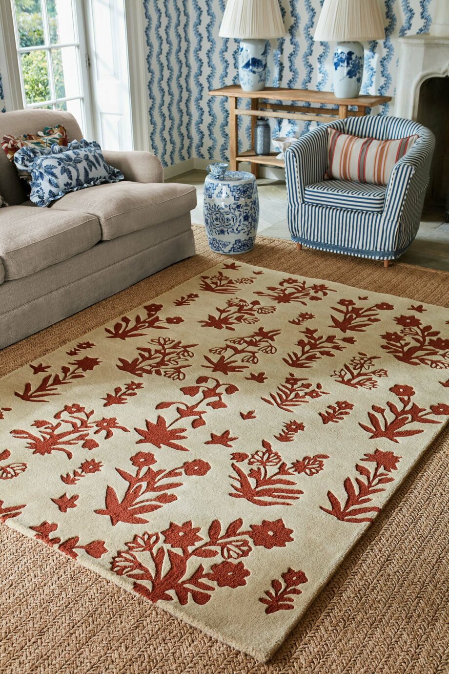 Sanderson Woodland Glade Linen Russet Brown 146801 interior 2