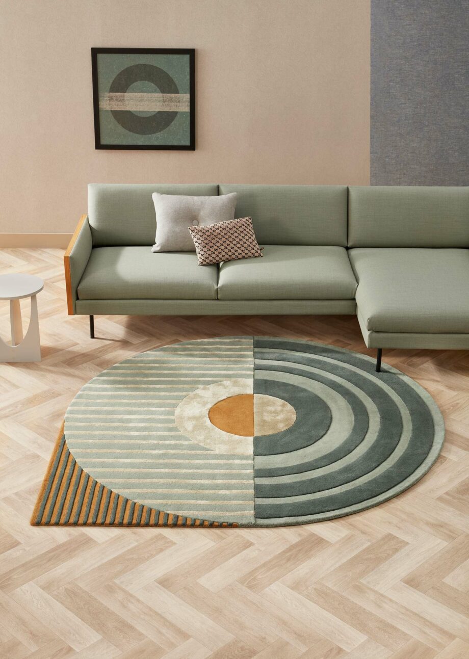 Brinker Carpets rug Fano Girare Green interior 2