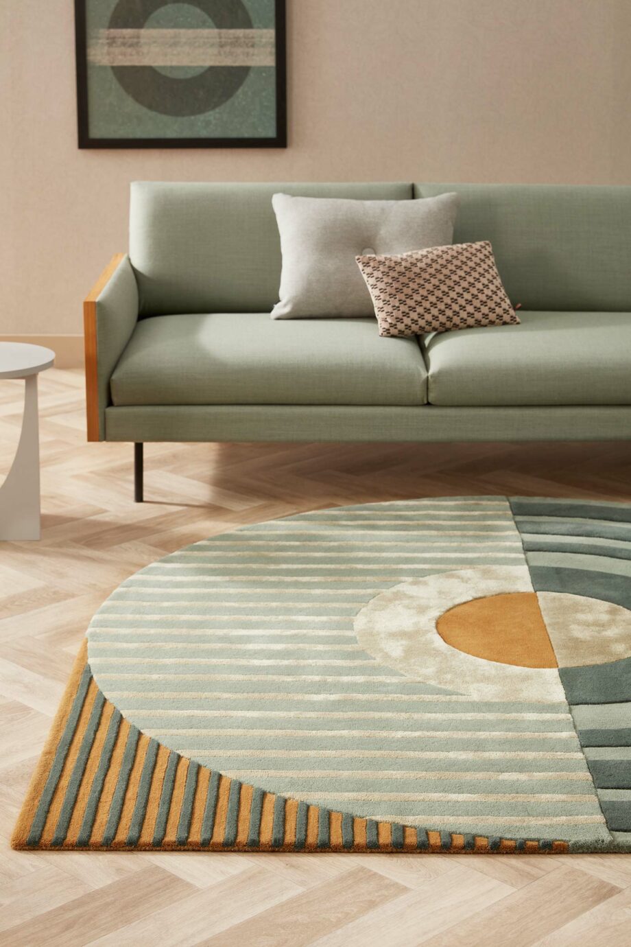 Brinker Carpets rug Fano Girare Green interior 3