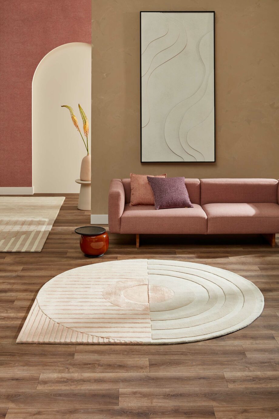 Brinker Carpets rug Fano Girare White Beige interior 1