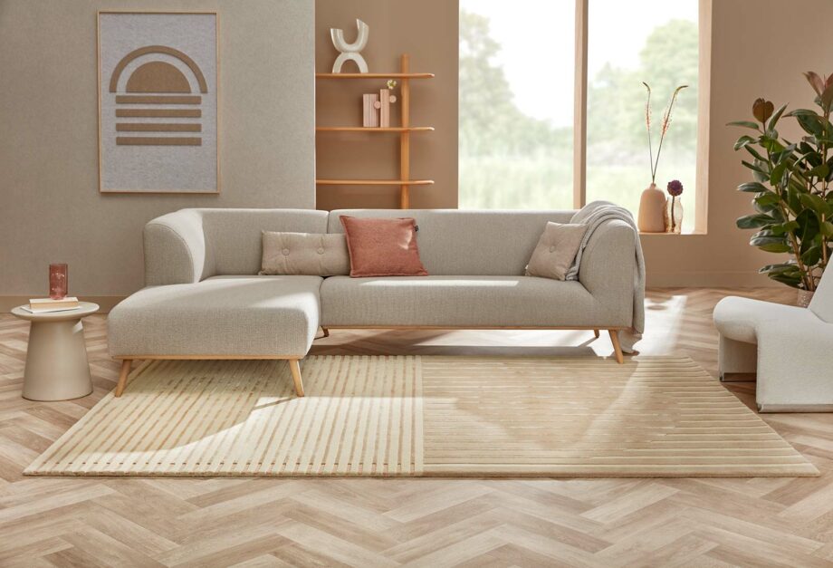 Brinker Carpets rug Fano White Beige interior 1