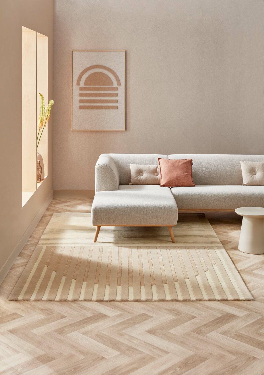 Brinker Carpets rug Fano White Beige interior 1 B