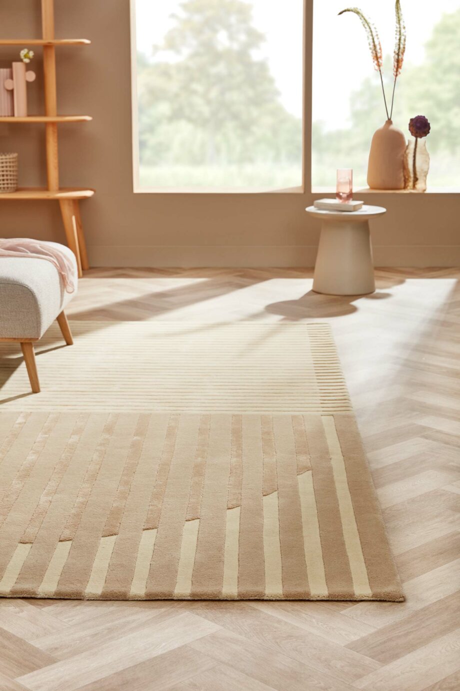 Brinker Carpets rug Fano White Beige interior 3