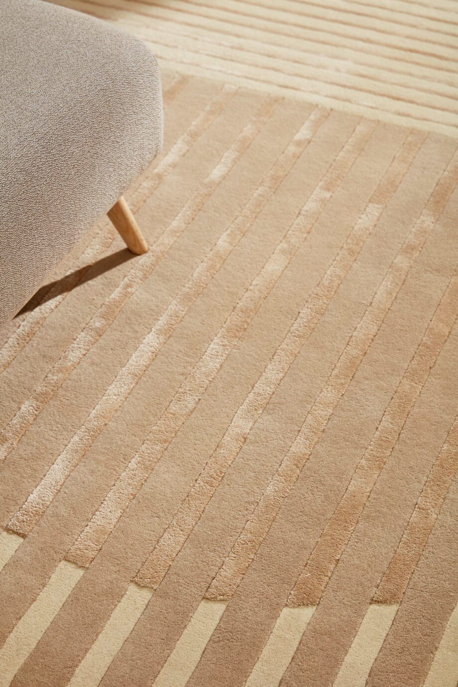 Brinker Carpets rug Fano White Beige interior 4