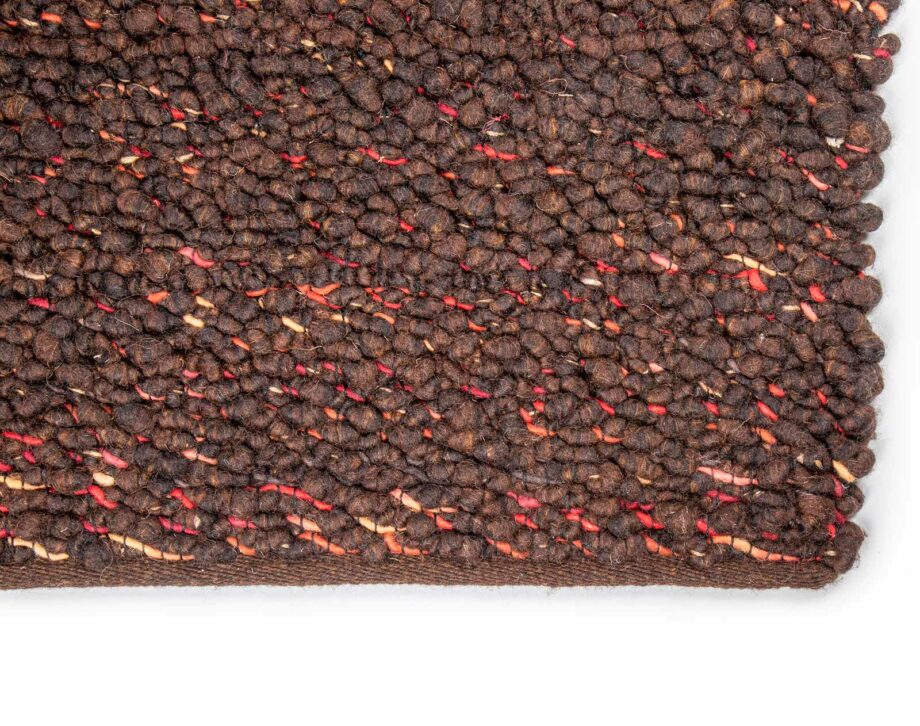 Brinker Carpets rug Modena Brown Anthracite top corner