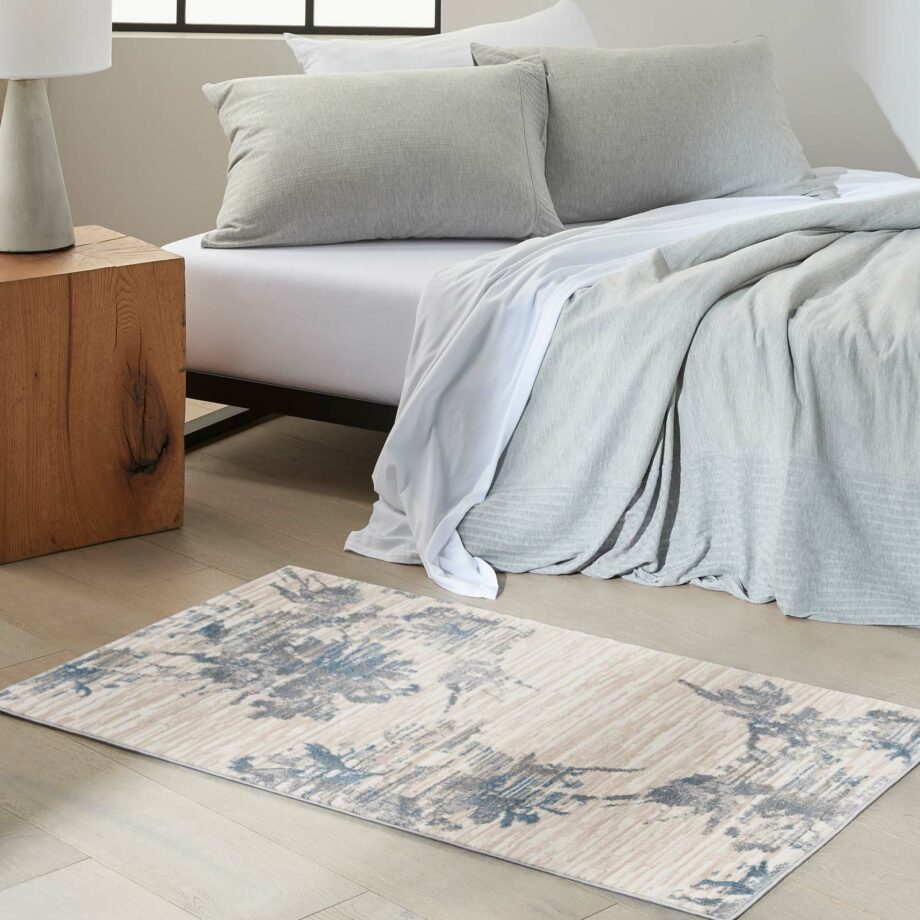 Calvin Klein rug Enchanting CK005 ECH01 IVGBL IVORY GREY BLUE 3x5 099446869647 interior 1