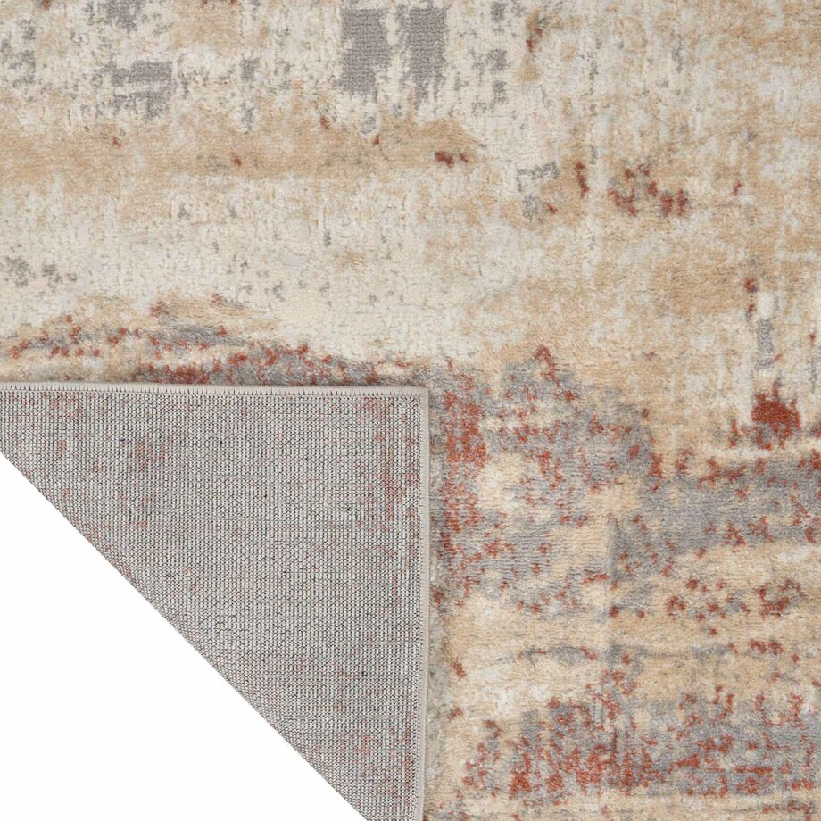 Calvin Klein rug Enchanting CK005 ECH02 GYRUS GREY RUST 5X7 099446869814 CRB