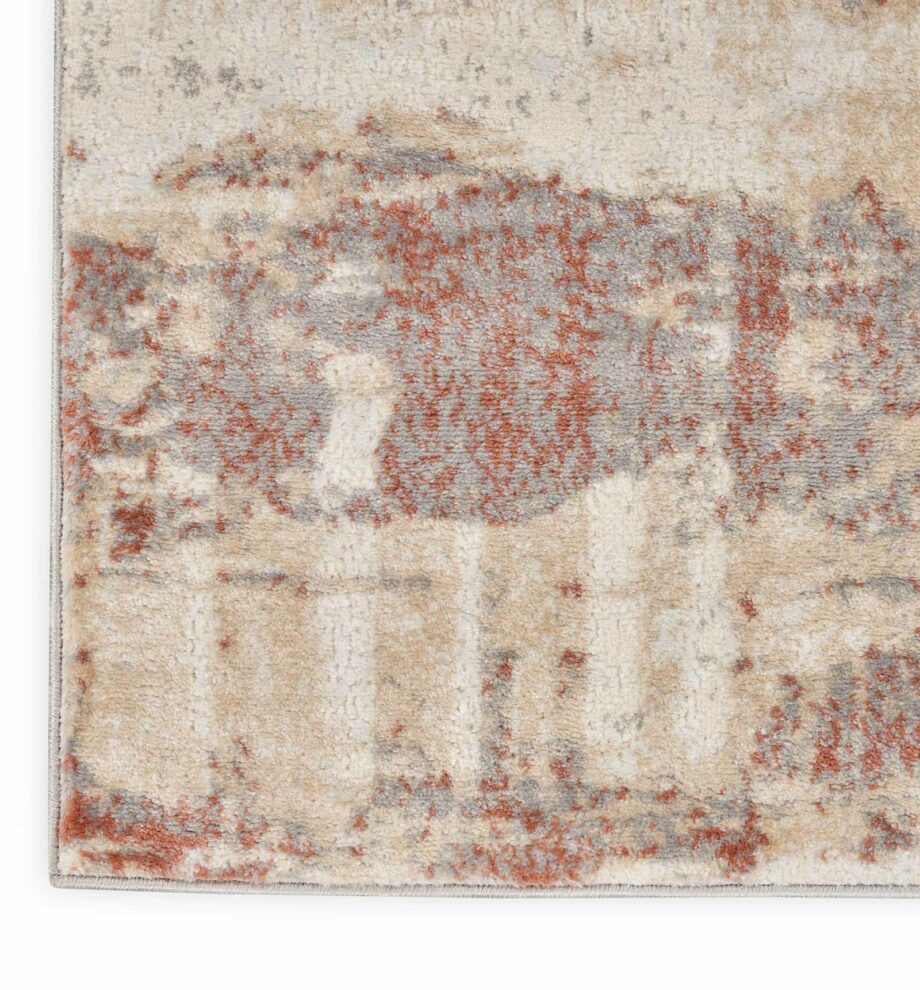 Calvin Klein rug Enchanting CK005 ECH02 GYRUS GREY RUST 5X7 099446869814 CRW