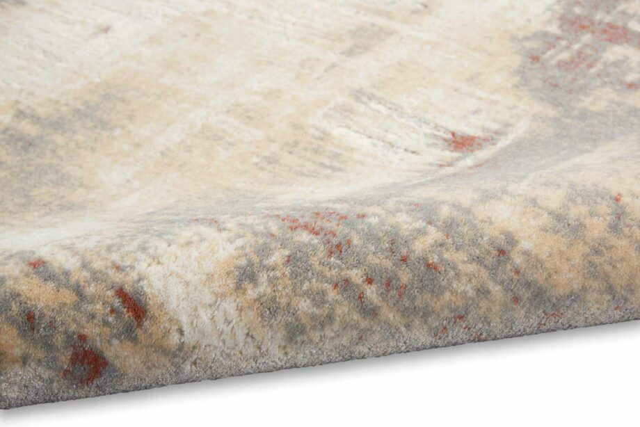 Calvin Klein rug Enchanting CK005 ECH02 GYRUS GREY RUST 5X7 099446869814 TX01