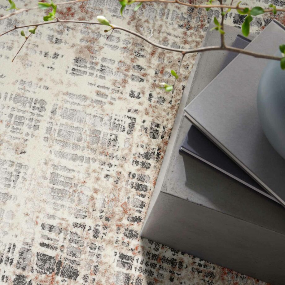 Calvin Klein rug Infinity CK022 IFN01 RUSMT RUST MULTICOLOR 5x7 099446079077 interior 2