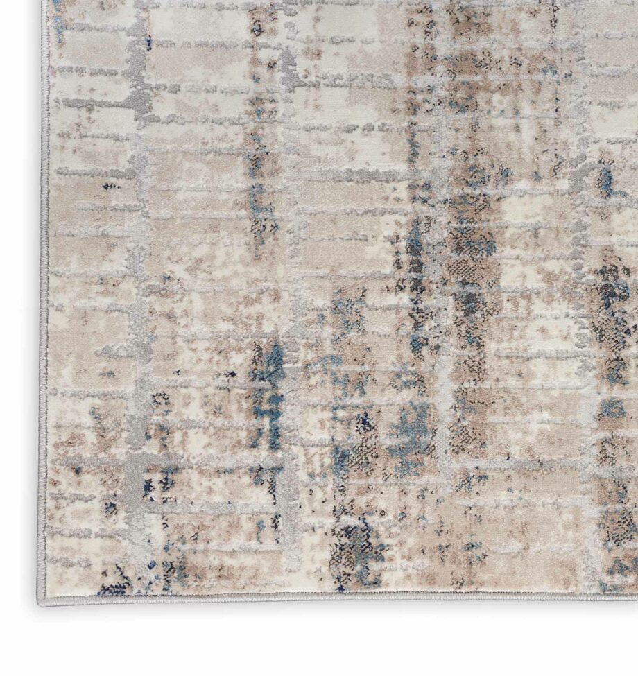 Calvin Klein rug Infinity CK022 IFN02 IVGBL IVORY GREY BLUE 5x7 099446079114 CRW