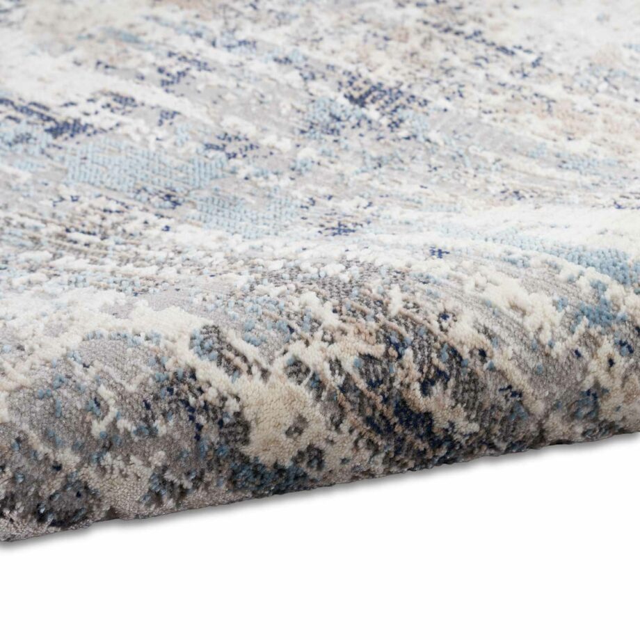 Calvin Klein rug Infinity CK022 IFN04 IVGBL IVORY GREY BLUE 5x7 099446079268 TX01