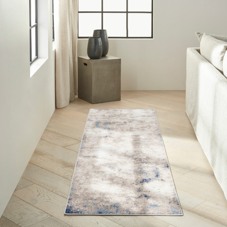 Calvin Klein rug Infinity CK022 IFN05 IVGBL IVORY GREY BLUE 2x8 099446078995 interior 1
