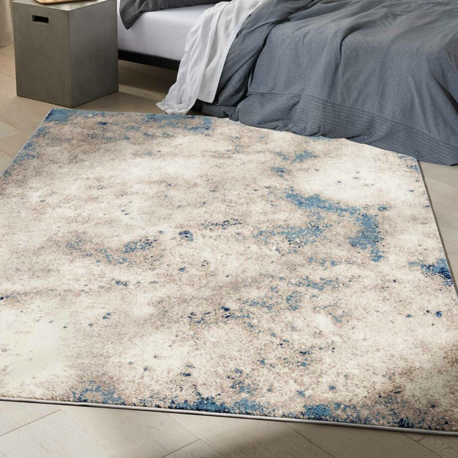 Calvin Klein rug Infinity CK022 IFN05 IVGBL IVORY GREY BLUE 5x7 099446079305 interior 1
