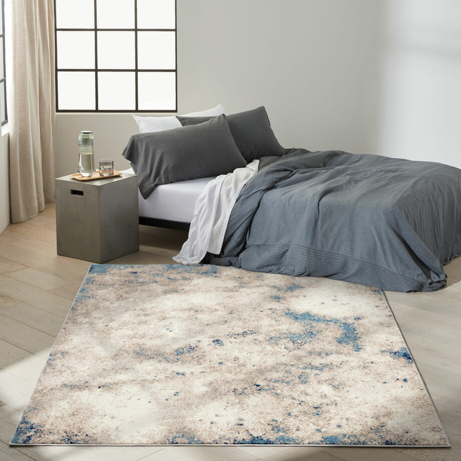 Calvin Klein rug Infinity CK022 IFN05 IVGBL IVORY GREY BLUE 5x7 099446079305 interior 3