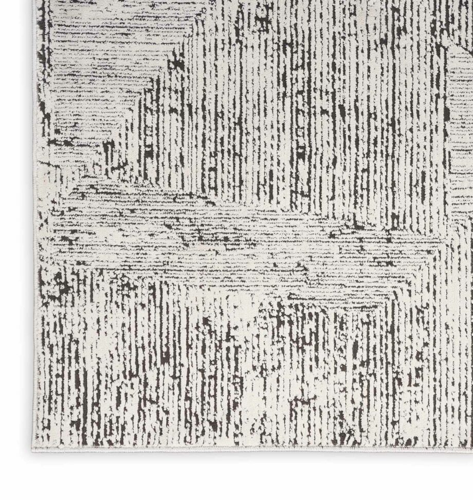 Calvin Klein rug Irradiant CK024 IRR01 CRMBK CREAM BLACK 5X7 099446129352 CRW