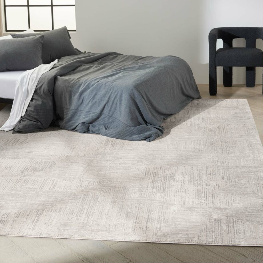 Calvin Klein rug Irradiant CK024 IRR01 SILVR SILVER 9x12 099446129307 interior 1