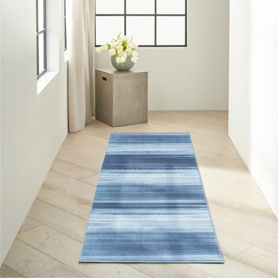 Calvin Klein rug Launder CK031 LDR01 AQUA 2x8 099446914552 interior 1