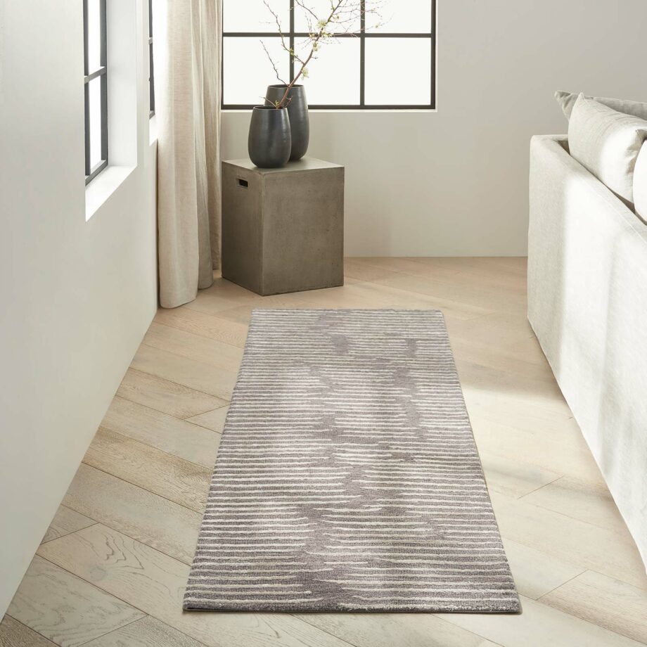 Calvin Klein rug Linear CK010 LNR01 GREY 2x8 099446879875 interior 1