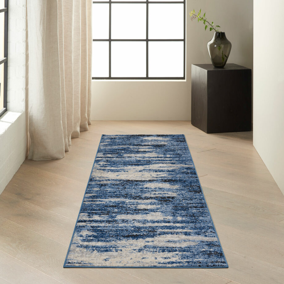 Calvin Klein rug River Flow CK001 RFV01 BLGRY BLUE GREY 2X7 099446845658 interior