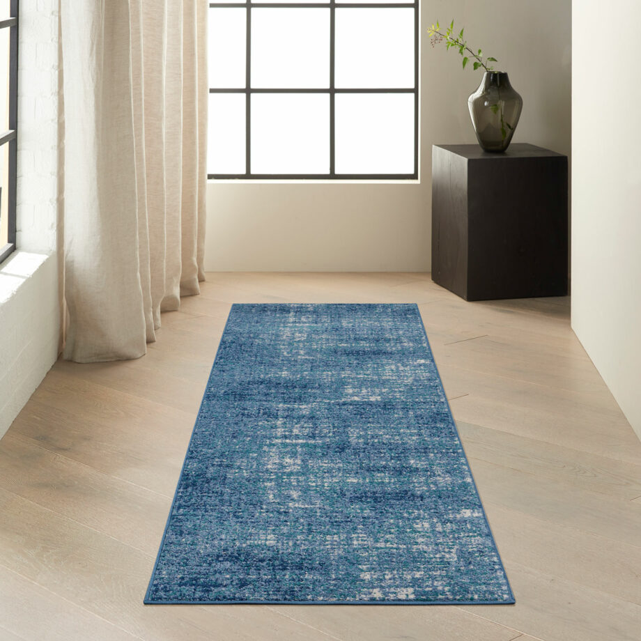 Calvin Klein rug River Flow CK001 RFV02 TLIVB TEAL IVORY BLUE 2X7 099446845672 interior