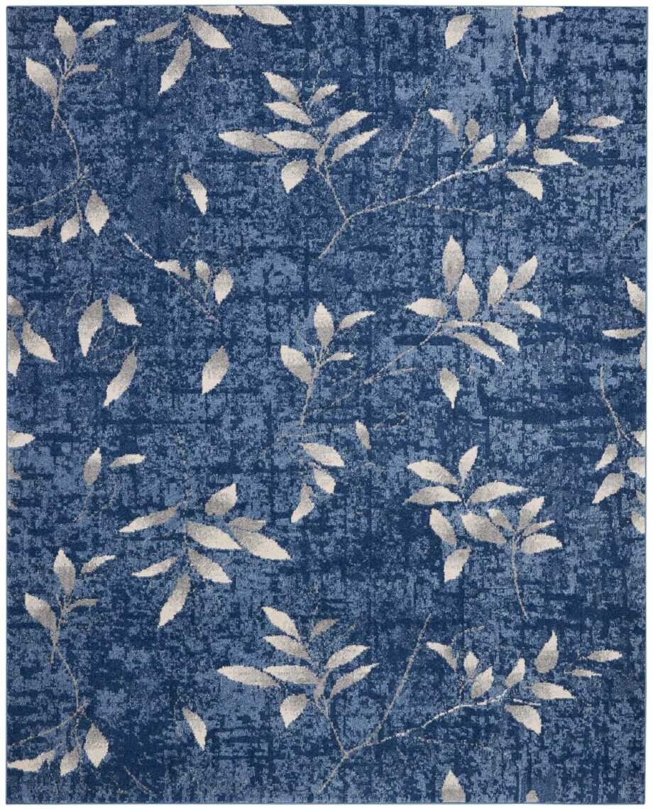 Calvin Klein rug River Flow CK001 RFV03 NAVIV NAVY IVORY 8X10 099446851963